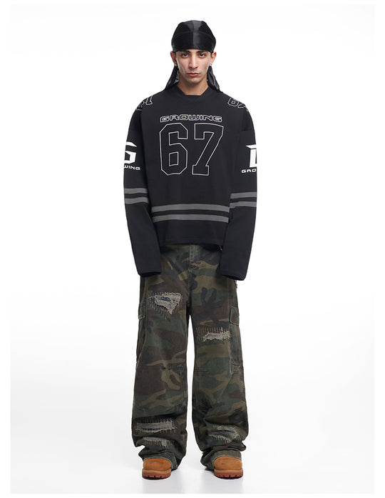 F3F Select 67 Number Long Sleeve Hockey Jersey | Face 3 Face