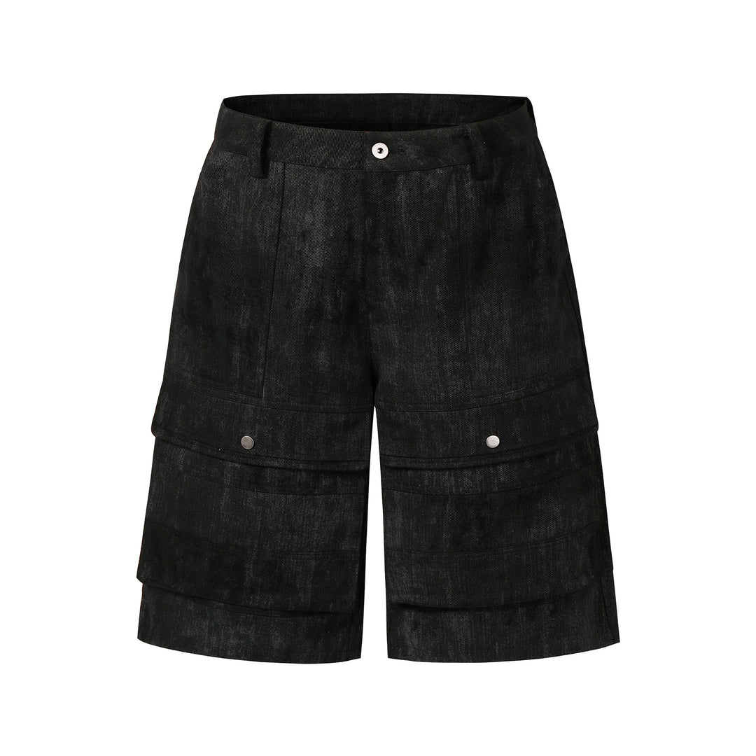 NOVACAM Camouflage & Black Baggy Work Cargo Shorts | Face 3 Face