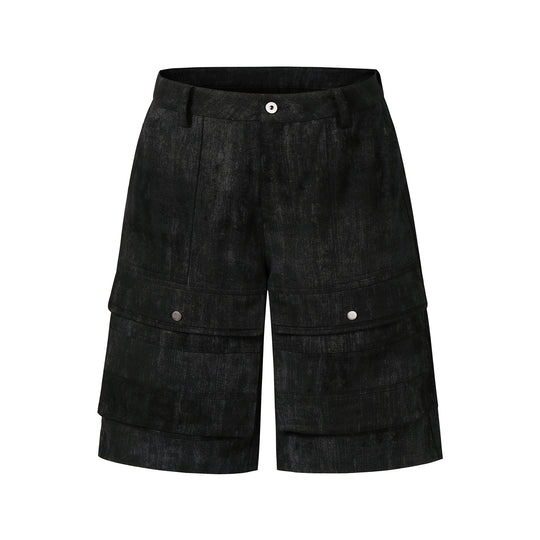 NOVACAM Camouflage & Black Baggy Work Cargo Shorts | Face 3 Face