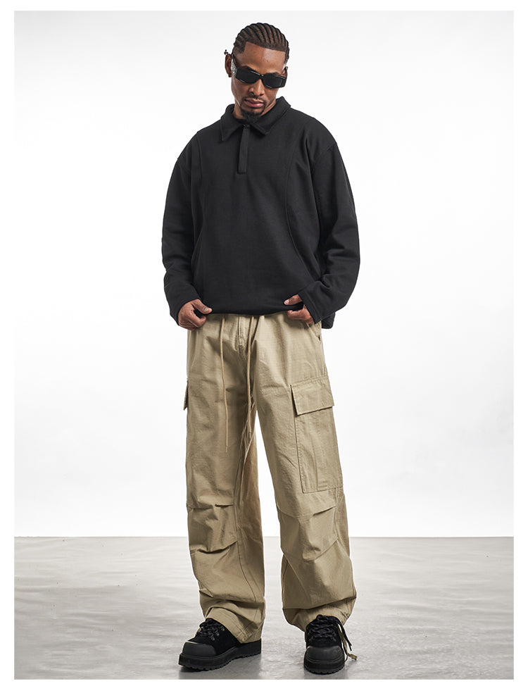 F3F Select Drawstring Ripstop Fabric Cargo Pants | Face 3 Face