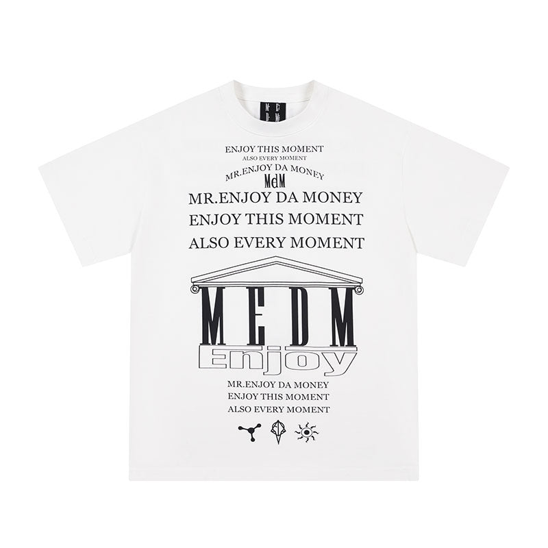 MEDM Letter Full Print Glow In The Dark Tee