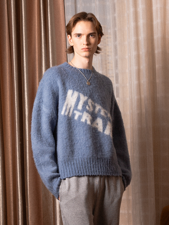 SOD Co. Mohair Blend Jacquard Knit Sweater | Face 3 Face