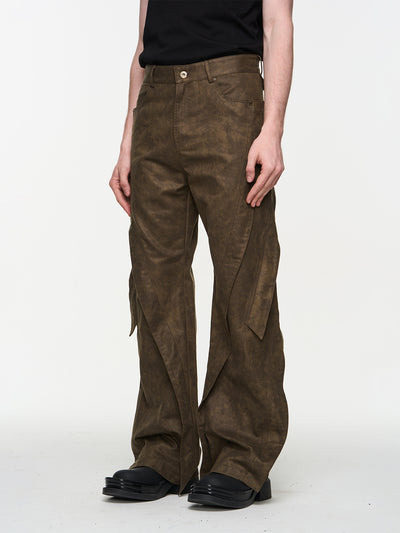 BLIND NO PLAN Twisted Flyford Deformation Work Pants | Face 3 Face