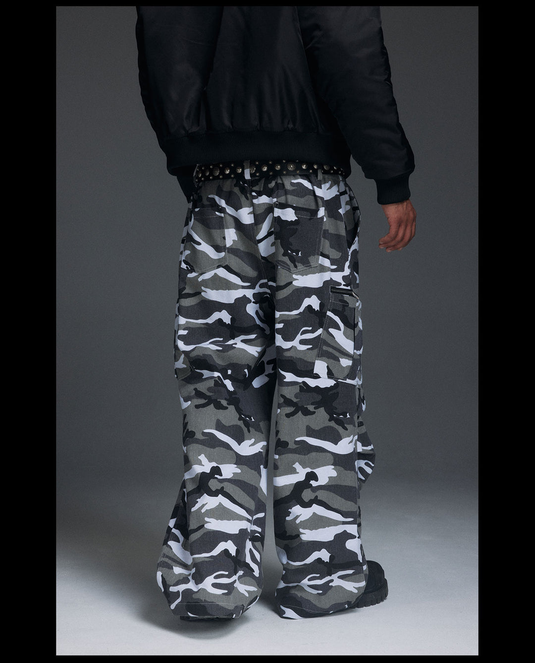 NOVACAM Snow Camouflage Baggy Work Cargo Pants | Face 3 Face