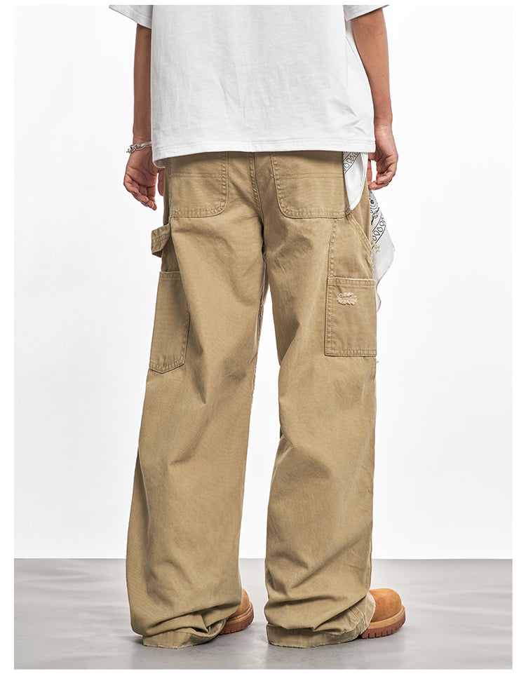 F3F Select Frayed Double Knee Work Painter Pants | Face 3 Face