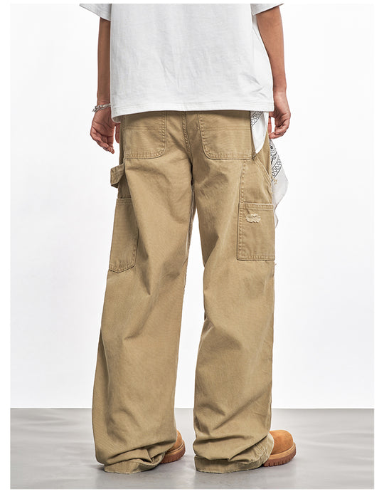 F3F Select Frayed Double Knee Work Painter Pants | Face 3 Face
