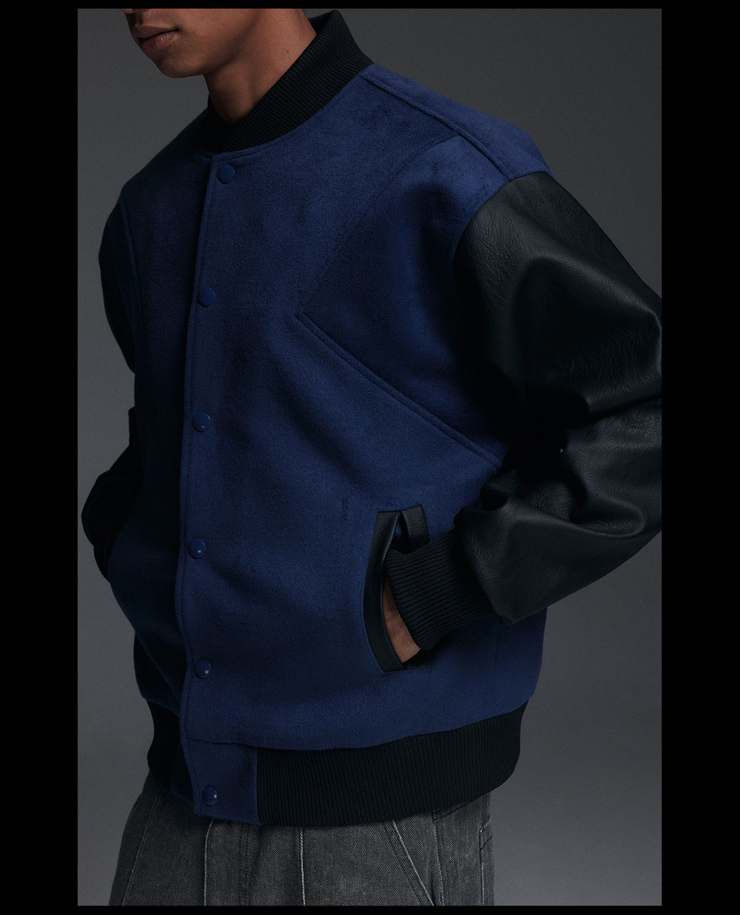 NOVACAM Patchwork Varsity Jacket | Face 3 Face