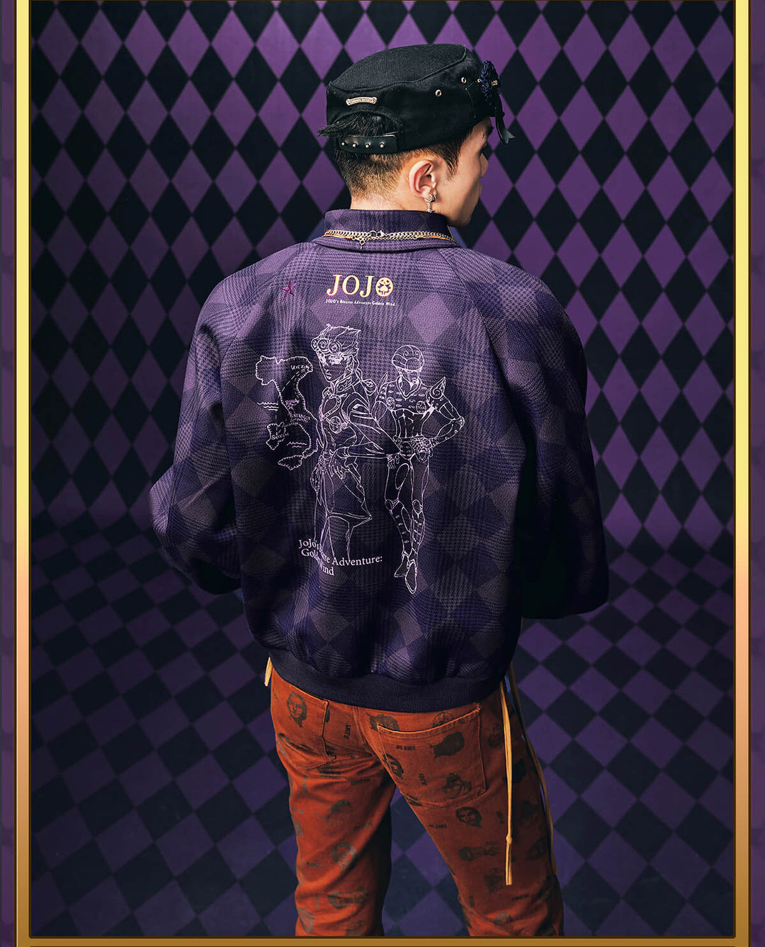 MEDM × JOJO Diamond Plaid Harrington Jacket | Face 3 Face