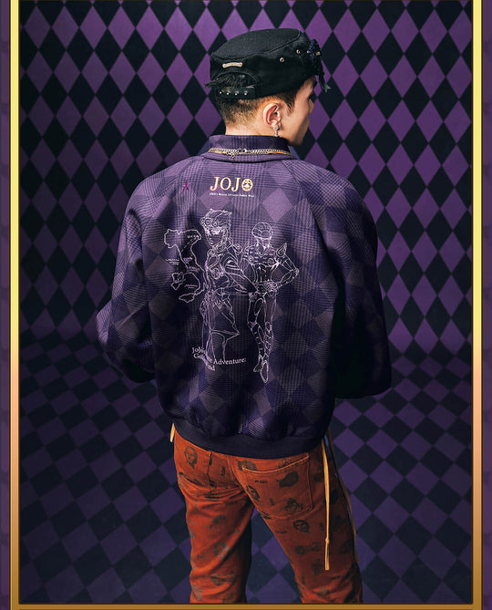 MEDM × JOJO Diamond Plaid Harrington Jacket | Face 3 Face