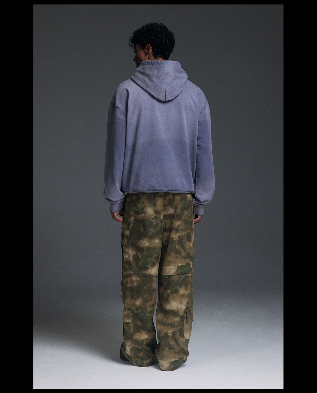 NOVACAM Washed Distressed Vintage Print Hoodie | Face 3 Face