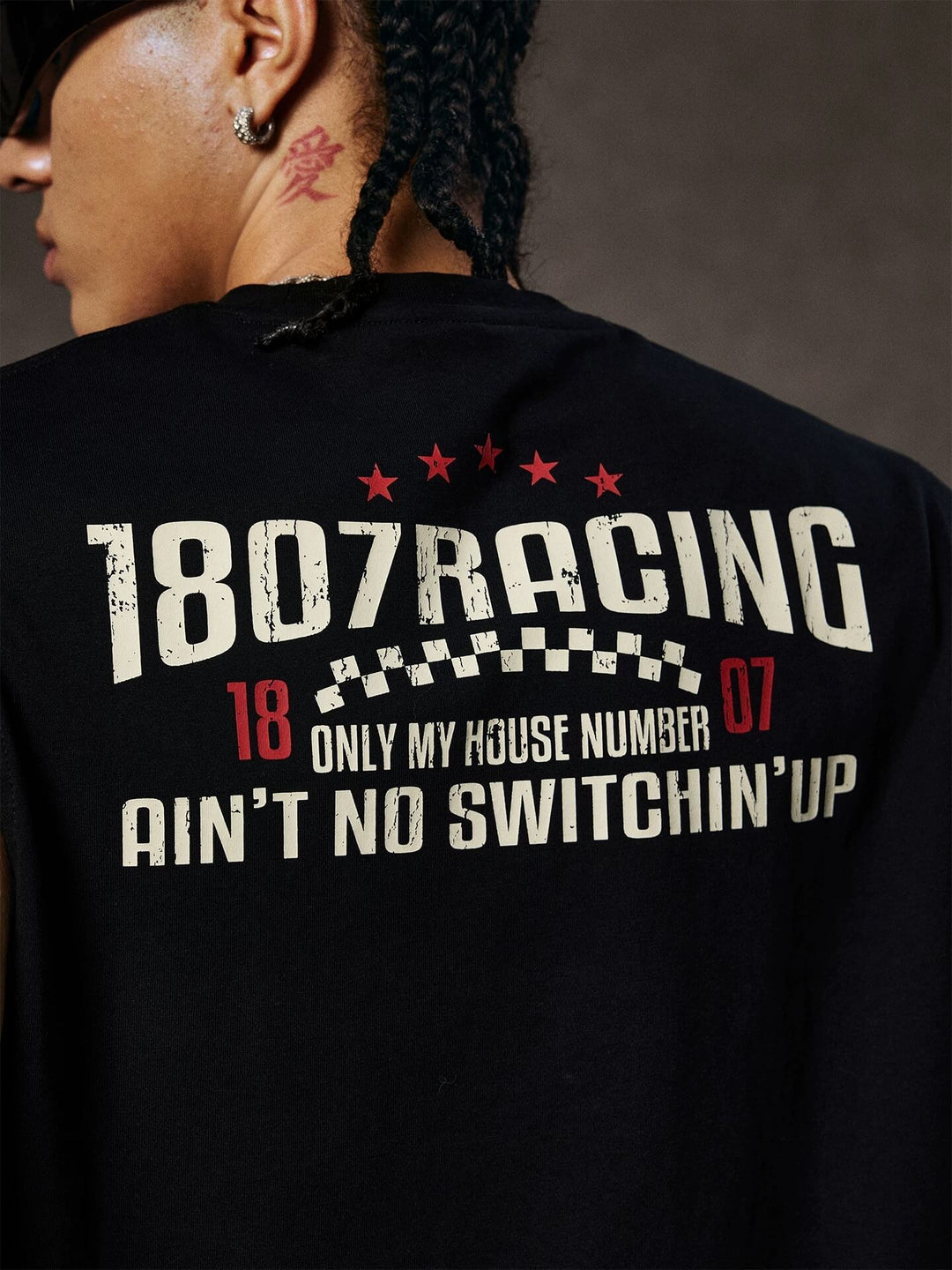 1807 Hot Wheels Racing Vintage Print Sleeveless Tee | Face 3 Face