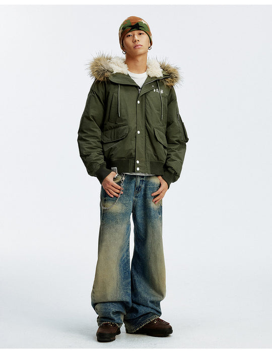 MEDM Fur Hood N-2B Flight Jacket | Face 3 Face