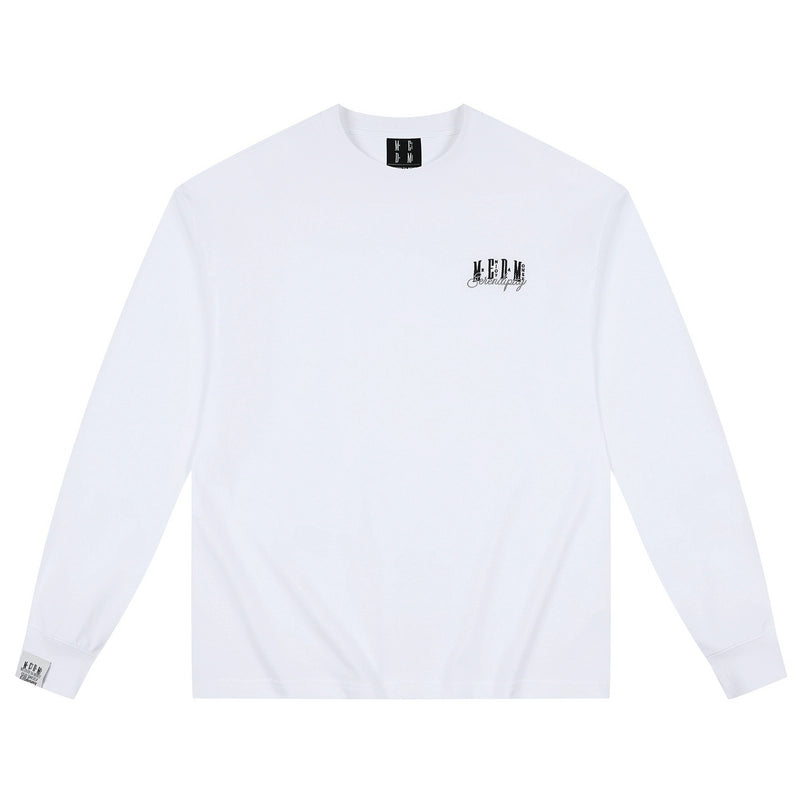 MEDM Logo Embroidered Antibacterial Long Sleeve Tee | Face 3 Face