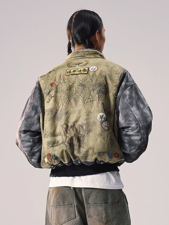 Remedy 3D Digital Print MA-1 Bomber Jacket | Face 3 Face