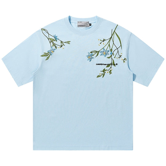Harsh and Cruel Botanical Embroidery Tee | Face 3 Face