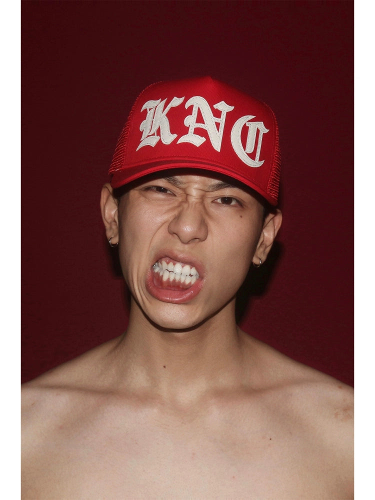 KARMANISTIC Embroidered Letters Trucker Hat | Face 3 Face