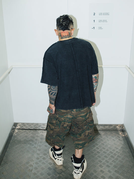 S45 War Horse Medal Curled Old Damage Tee | Face 3 Face