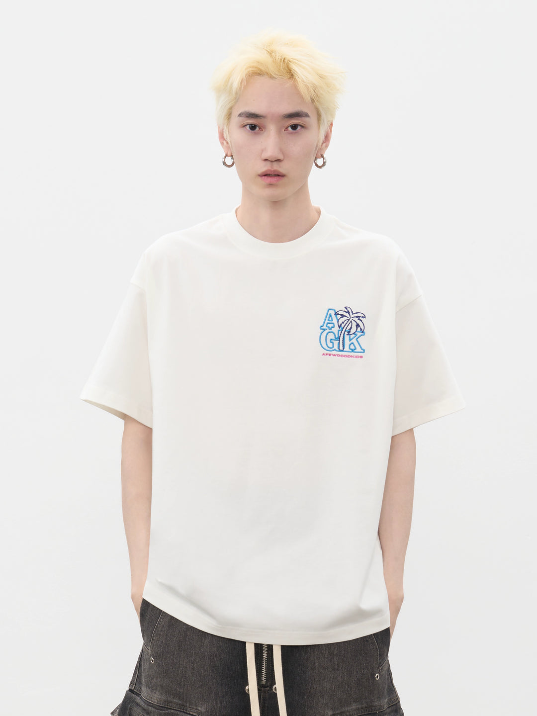 AFGK Coconut Tree Embroidered Tee | Face 3 Face