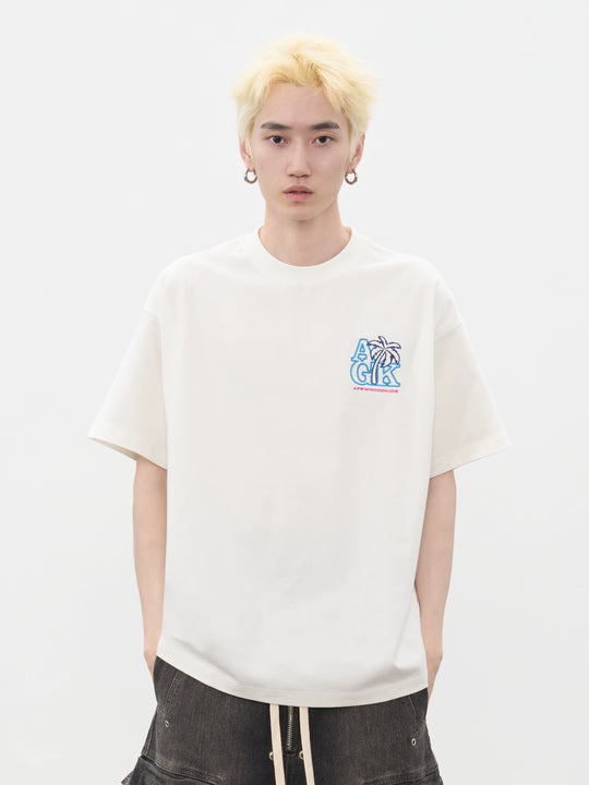 AFGK Coconut Tree Embroidered Tee | Face 3 Face