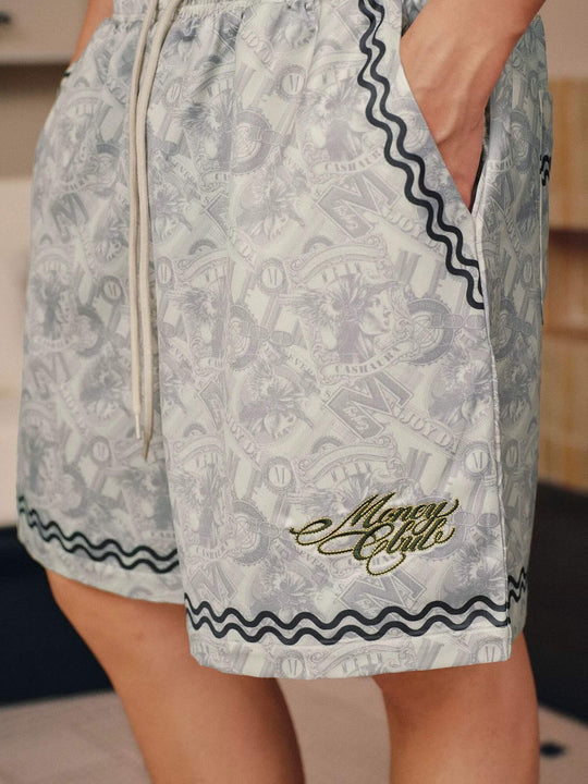 MEDM All Over Pattern Print Basketball Shorts | Face 3 Face