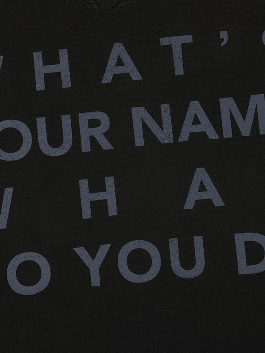 MHARF WHAT'S YOUR NAME Vintage Print Tee | Face 3 Face