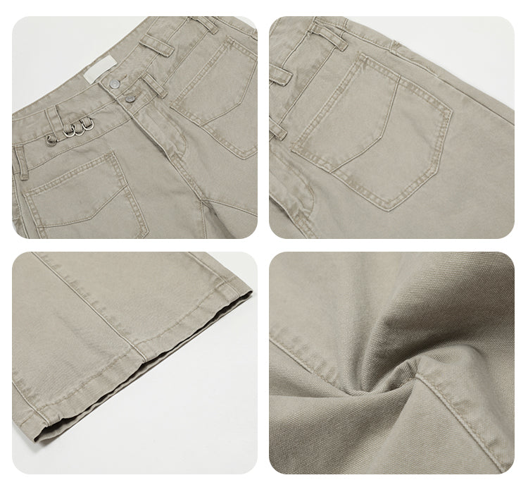 F3F Select Patch Pocket Waist Pull Ring Work Pants | Face 3 Face