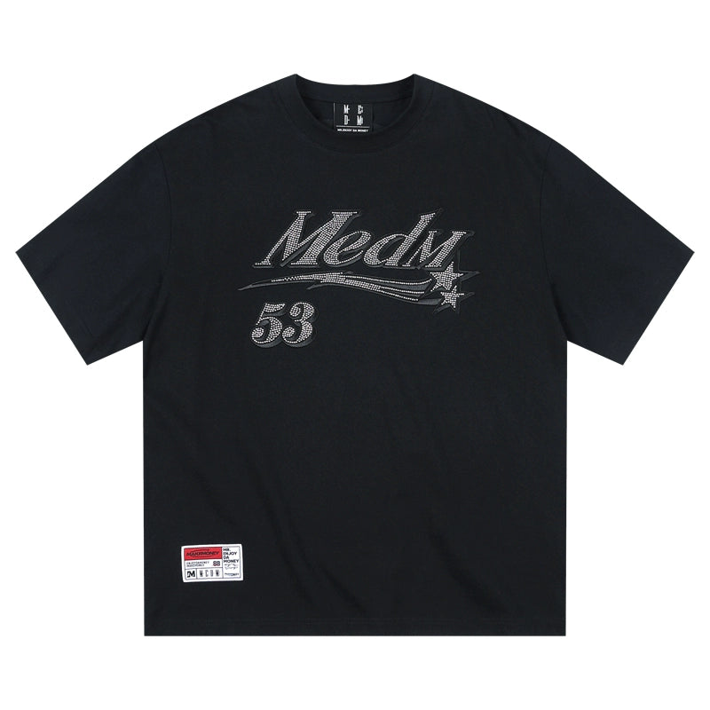 MEDM Rhinestone Star Logo Graphic Tee | Face 3 Face