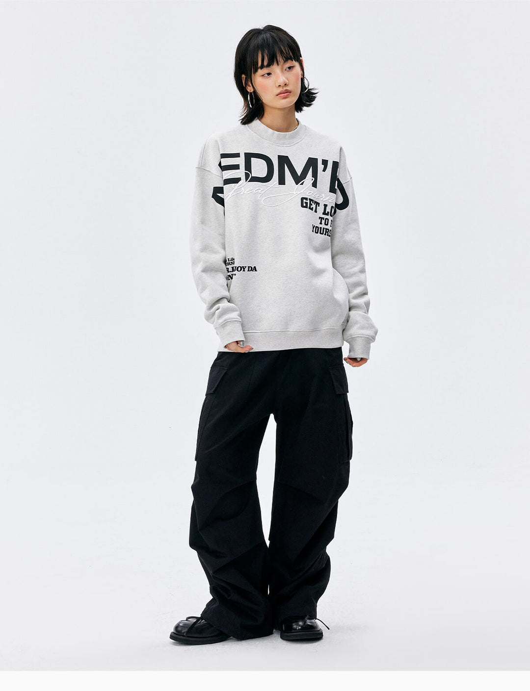 MEDM Big Logo Print Sweatshirt | Face 3 Face