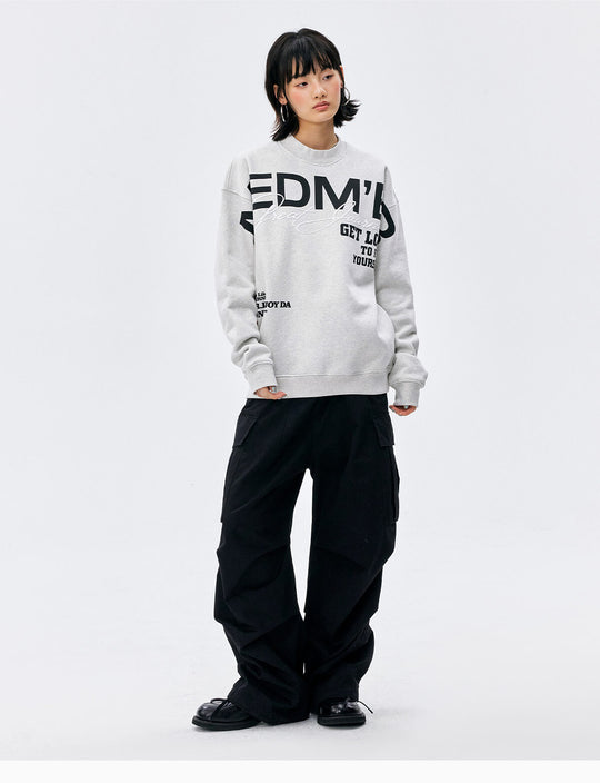 MEDM Big Logo Print Sweatshirt | Face 3 Face