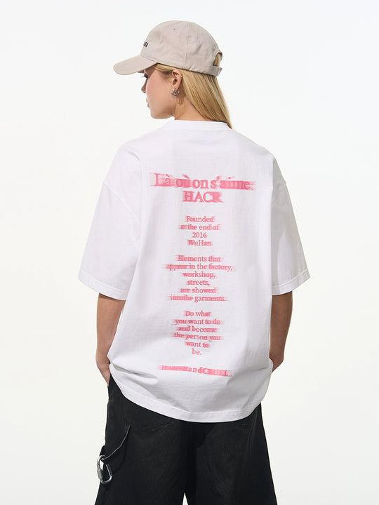 Harsh and Cruel Phantom Font French Typography Tee