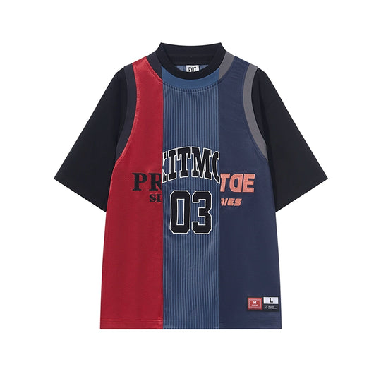 BLIND NO PLAN Reworked Double-Layer Stitching Jersey Tee | Face 3 Face