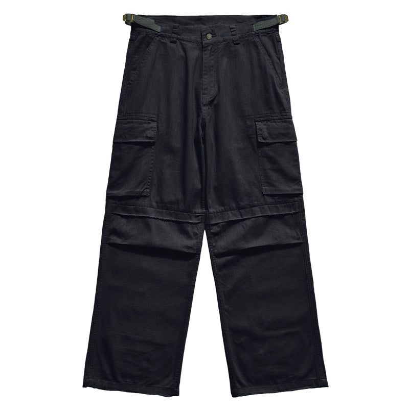 Remedy Distressed Hem Baggy Work Cargo Pants | Face 3 Face