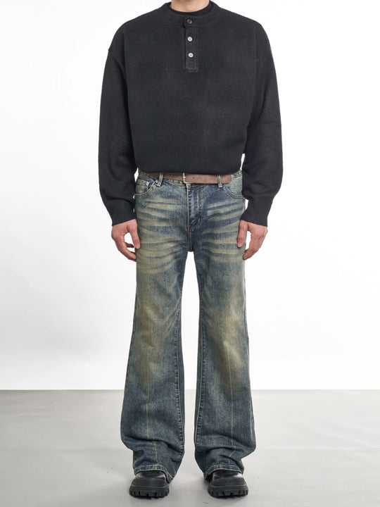 F3F Select Cat Whisker Washed Micro Flare Jeans | Face 3 Face