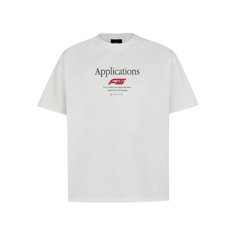 ANTIDOTE Logo Typography Letters Printed Tee