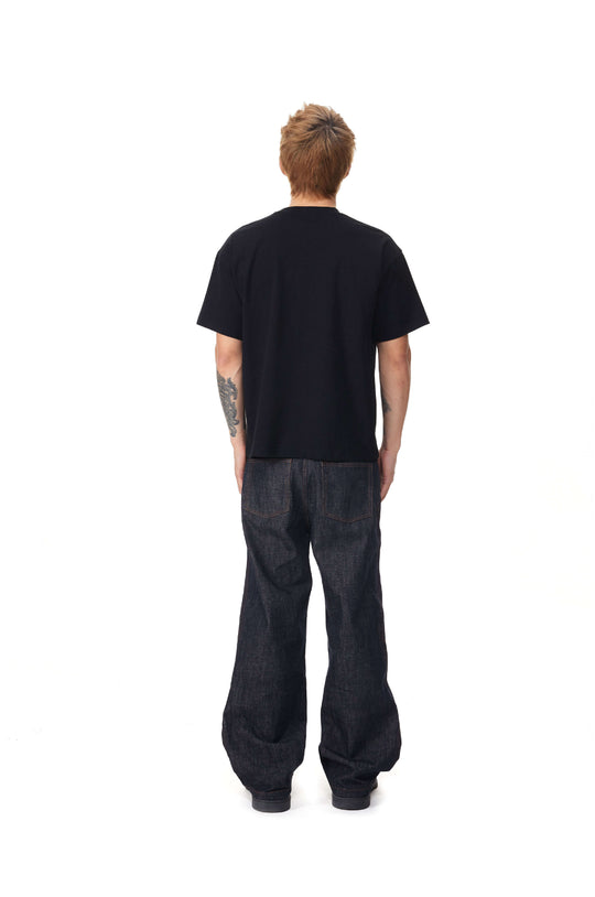 EVILKNIGHT(EK) Letter Graphic Print Short Sleeve Tee | Face 3 Face