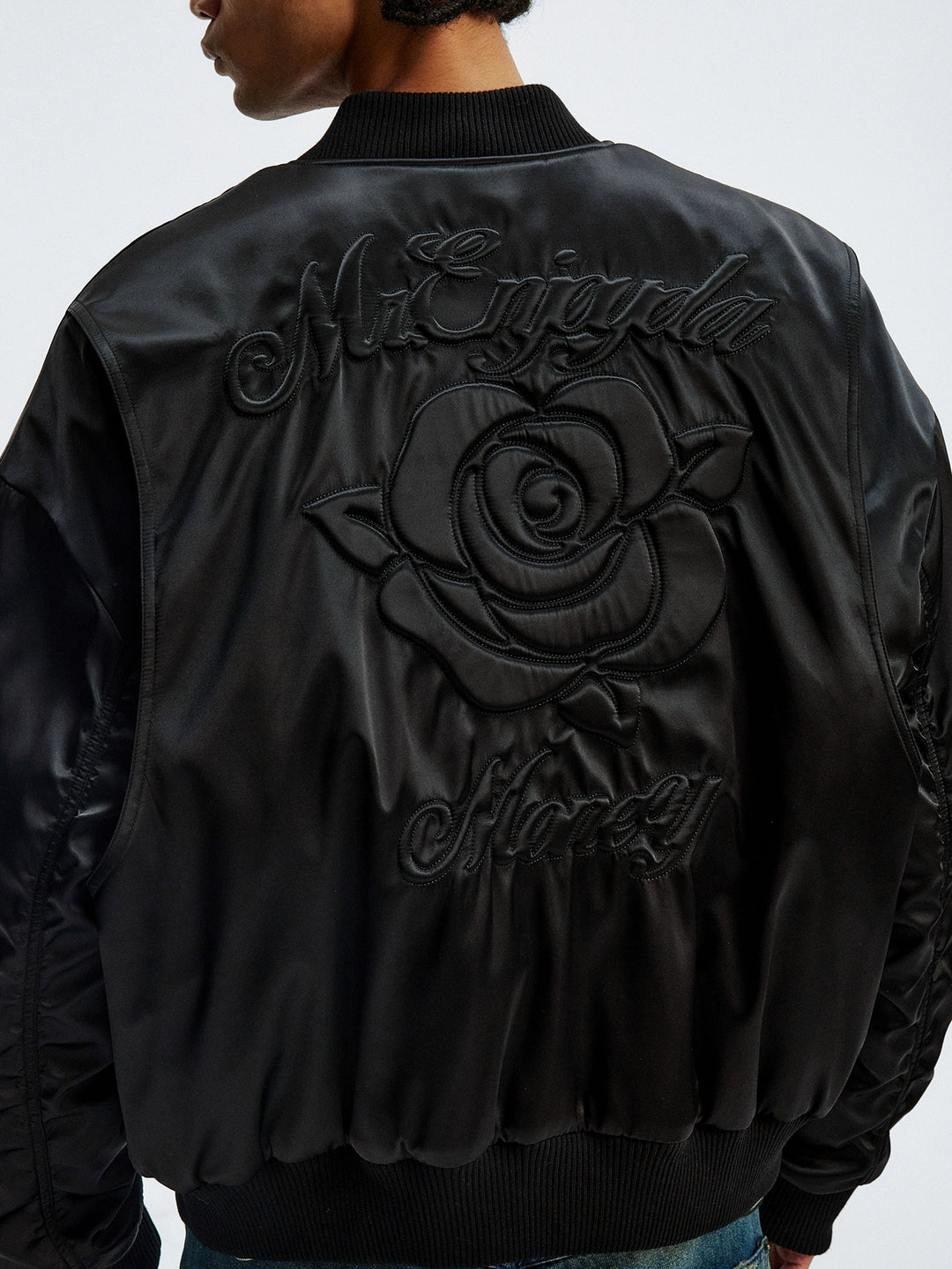 MEDM 3D Rose Foam MA-1 Bomber Jacket | Face 3 Face