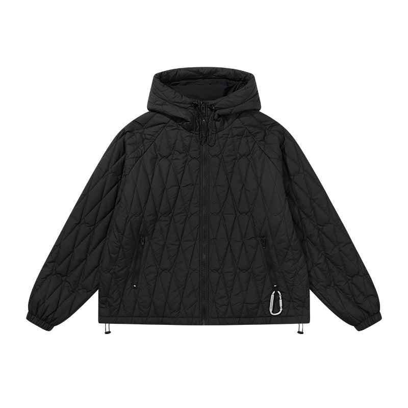 Harsh and Cruel Mountaineering Buckle Hooded Puffer Quilted Jacket | Face 3 Face