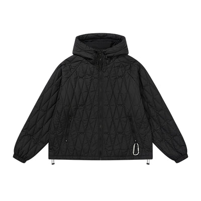 Harsh and Cruel Mountaineering Buckle Hooded Puffer Quilted Jacket | Face 3 Face