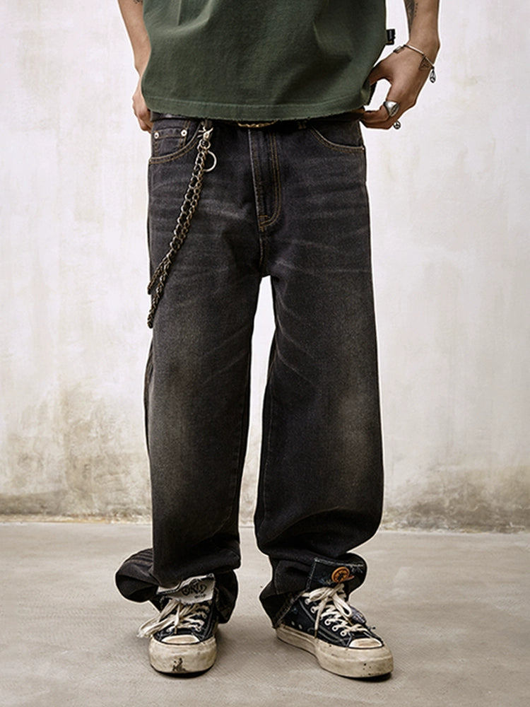 Remedy Double Layer Back Pocket Side Stitch Washed Jeans | Face 3 Face