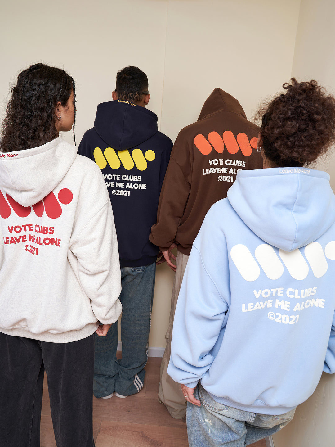 VOTE Preppy Style Zipper Hoodie