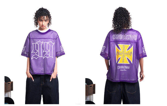 F3F Select 99 Cross Print Mesh Short Sleeve Jersey | Face 3 Face