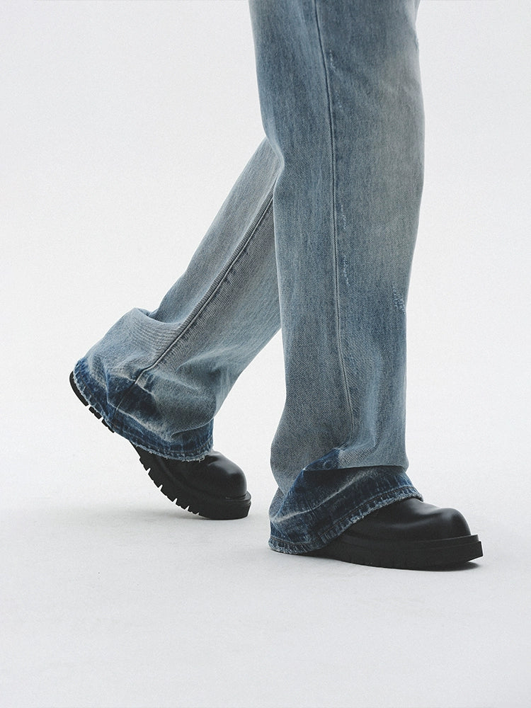 UNTILWERICH Vintage Washed Flared Jeans | Face 3 Face