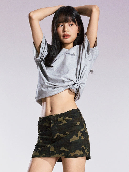 Remedy Small Flowers Foam Print Tee | Face 3 Face