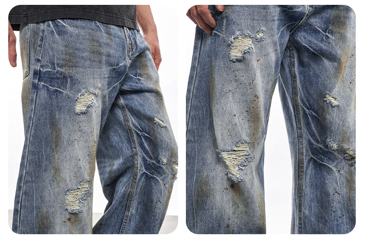 F3F Select Lightning Washed Distressed Jeans | Face 3 Face
