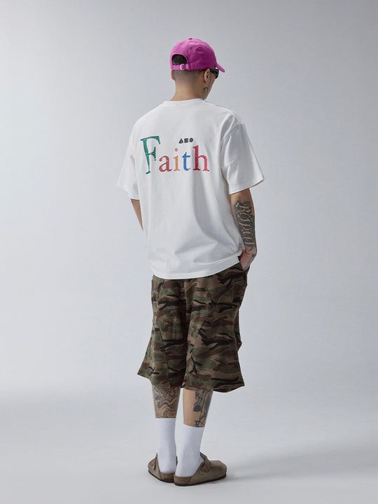 F2CE Washed Camouflage Sweat Shorts | Face 3 Face