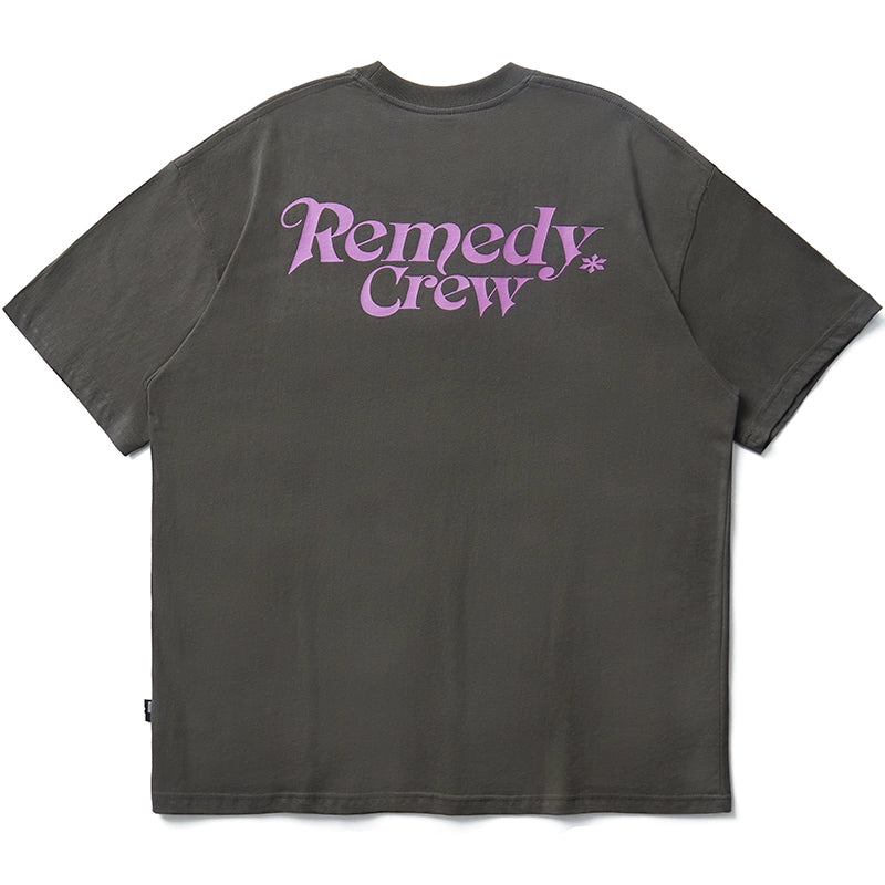 Remedy Gothic Font Logo Print Basic Tee | Face 3 Face