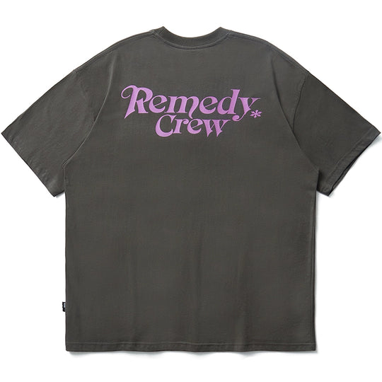 Remedy Gothic Font Logo Print Basic Tee | Face 3 Face