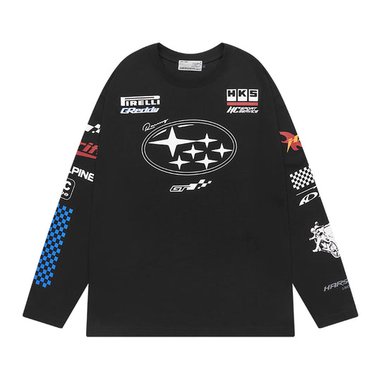 Harsh and Cruel Racing Printed Long Sleeve Tee