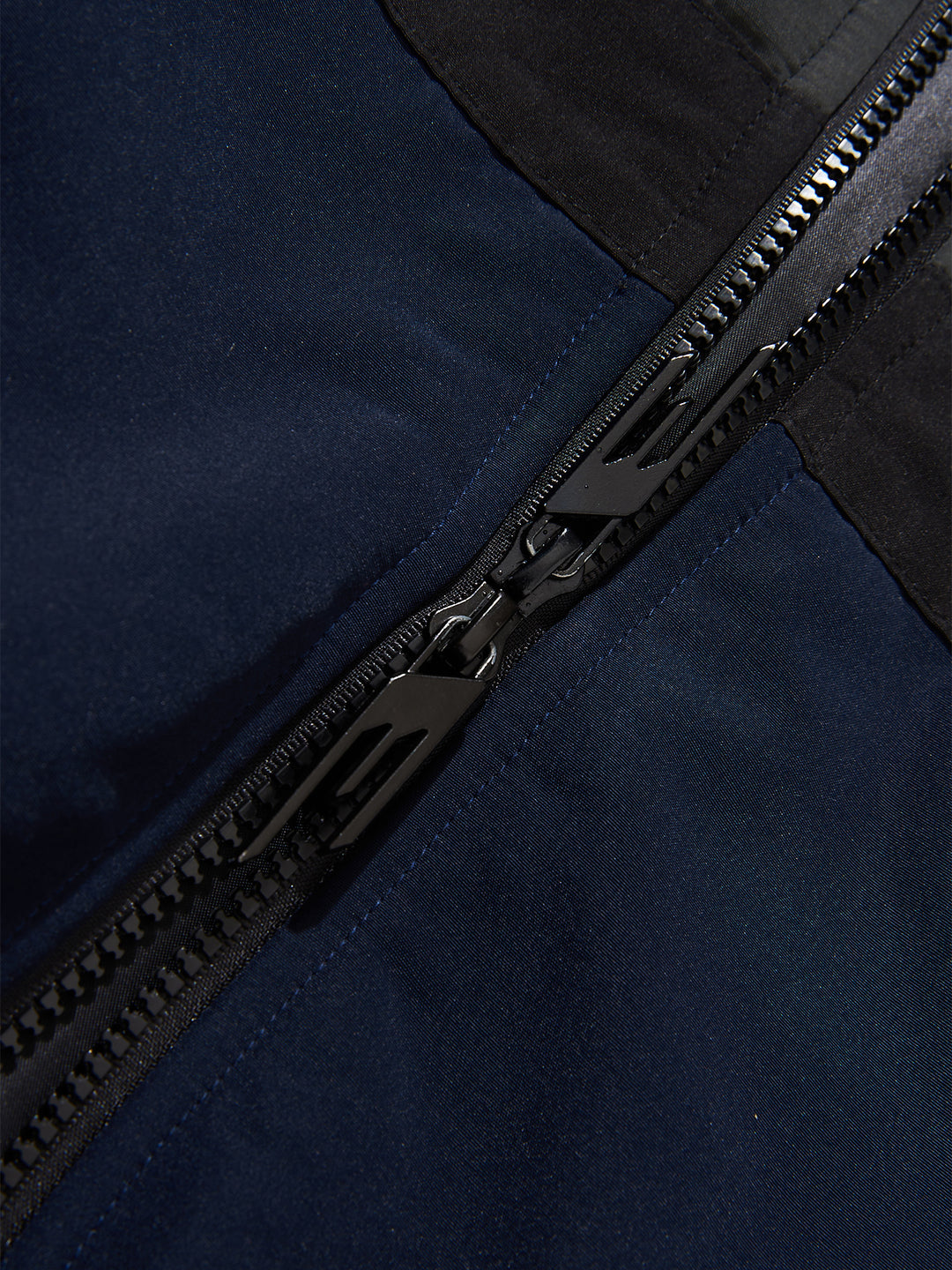 BLIND NO PLAN Colorblocked Embroidered Hooded Track Jacket | Face 3 Face