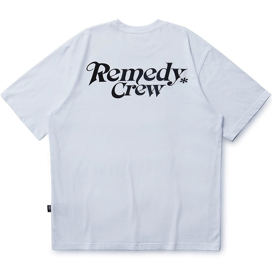 Remedy Gothic Font Logo Print Basic Tee | Face 3 Face